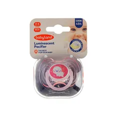 پستانک شب تاب ارتودنسی بی بی لند کد 484 | Luminescent Pacifier Code 484 - Baby Land