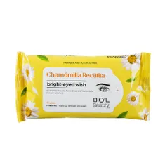 دستمال مرطوب پاک کننده آرایش چشم بیول | Eye Make-up Remover Wipe with Chamomile Extract - Bio'l