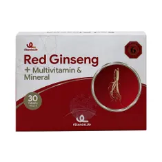 قرص رد جینسینگ و مولتی ویتامین و مینرال ویتامین لایف | Red Ginseng + Multivitamin and Mineral Tablet - Vitamin Life