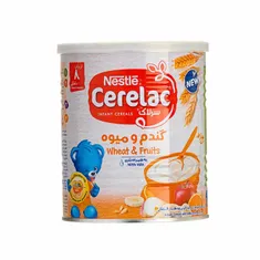 سرلاک گندم و میوه به همراه شیر نستله | Nestle Cerelac Wheat and Fruits with Milk
