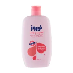شامپو بدن کودک گوار و گلیسیرین فیروز صورتی | Firooz Pink Baby Body Shampoo