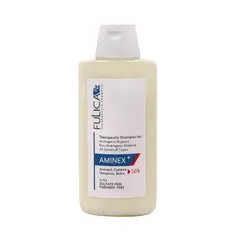 شامپو آمینکس+ حاوی آمینکسیل، اکتوپیروکس، سیستین و بیوتین فولیکا | Aminex+ Therapeutic Shampoo - Fulica