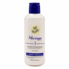 شامپو مغذی موهای فر شماره ۵ مورینگا | Nourishing and Energizing Shampoo for Curly Hair 5 - Moringa