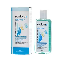 شامپو اسکالپ فورت پلاس اسکالپیا موهای تازه کاشته شده و بسیار حساس | Scalp Fort+ Ultra Gentle Shampoo for Implanted, Very Sensitive and Brittle Hair - Scalpia