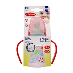 شیشه شیر آنتی کولیک ارتودنسی کد 408 بیبی لند 0 تا 6 ماهگی | Baby Bottle Code 408 - Baby Land