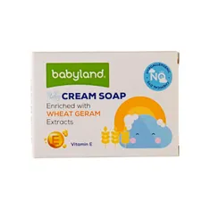 صابون کرمی بچه بی بی لند عصاره جوانه گندم | Baby Cream Soap with Wheat Germ Extract - Baby Land