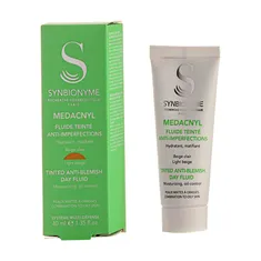 فلوئید ضد جوش و آکنه مداکنیل بژ روشن سین بیونیم | Medacnyl Light Beige Anti-blemish Day Fluid - Synbionyme