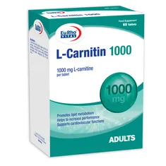 قرص ال کارنیتین 1000 یوروویتال | L-Carnitine 1000 Tablet - Eurho vital