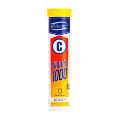 قرص جوشان ویتامین سی های هلث | Vitamin C 1000 Effervescent Tablet 20 Count - Hi Health