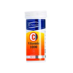 قرص جوشان ویتامین سی های هلث 1000 میلی گرم 10 عددی | Vitamin C 1000 Effervescent Tablet 10 Count - Hi Health