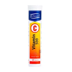 قرص جوشان ویتامین سی های هلث 20 عددی | Vitamin C 500 mg Effervescent Tablet - Hi Health