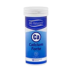 قرص جوشان کلسیم فورت های هلث 10 عددی | Calcium Forte Effervescent Tablet - Hi Health