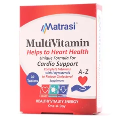 قرص مولتی ویتامین کاردیو ساپورت ماتراسی 30 عددی | Matrasi Multi Vitamins 30 Tablets