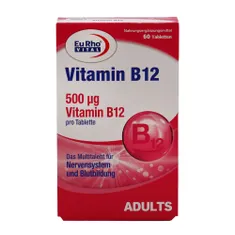 قرص ویتامین ب۱۲ یوروویتال | Vitamin B12 Tablet - Eurho vital