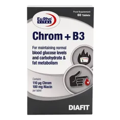 قرص کروم + ب۳ یوروویتال | Chrom + B3 Tablet - Eurho vital