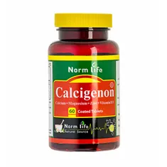 قرص روکش دار کلسی ژنون نورم لایف 60 عددی | Calcigenon Coated Tablet - Norm Life