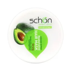 ماسک مو آووکادو شون مناسب موهای خشک و رنگ شده | Restorative Hair Mask with Avocado Extract for Dry, Colored and Damaged Hair 300 ml - Schon