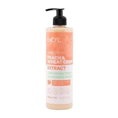 ماسک موهای خشک و فر حاوی عصاره هلو و جوانه گندم بیول | Curly and Dry Hair Mask with Peach and Wheat Germ Extract - Bio'l