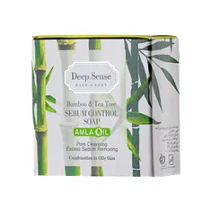 صابون کنترل کننده چربی بامبو و درخت چای دیپ سنس  | Bamboo and Tea Tree Sebum Control Soap - Deep Sense