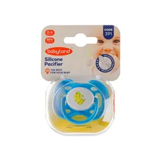پستانک ارتودنسی بی بی لند کد 391 | Orthodontic Silicone Pacifier Code 391 - Baby Land