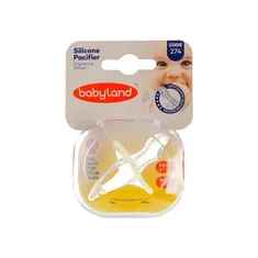 پستانک کودک ارتودنسی بی بی لند کد 274 | Orthodontic Silicone Pacifier Code 274 - Baby Land