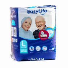 پوشینه کامل بزرگسال سایز بزرگ ایزی لایف 14 عددی | 14-pcs Large Size Adult Diaper - Easy Life