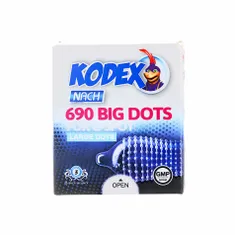 کاندوم خار درشت بیگ داتس کدکس 3 عددی | Big Dots condom 3 Pcs - Kodex