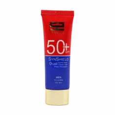 کرم ژل ضد آفتاب فاقد چربی SPF 50 ساین شیلد مردانه ساین اسکین | SynShield Oil-free Sunscreen Cream-gel for Men SPF 50 - Synskin