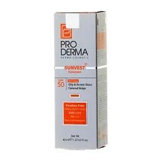 ضد آفتاب پوست چرب SPF50 پرودرما | Sunvest Oil-free Sunscreen Cream for Oily and Acneic Skin SPF 50 - Pro Derma