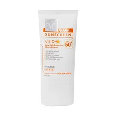 کرم ضد آفتاب SPF 50 مینرال بی رنگ سان‌ سلوشن مای پوست‌ کودک | Sun Solution Invisible Sunscreen Cream SPF 50 for Sensitive Skin - My