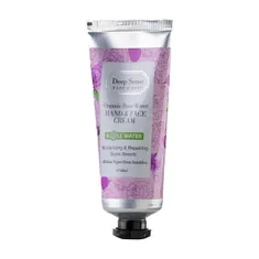 کرم مرطوب کننده دست و صورت گلاب دیپ سنس  | Organic Rose Water Hand and Face Cream - Deep Sense 