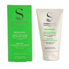کرم پاک کننده صورت مداکنیل پوست مختلط و چرب سین بیونیم  | Medacnyl Rinse-off Cleansing Face Cream for Combination to Oily Skin - Synbionyme