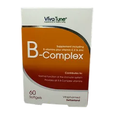 سافت ژل ب کمپلکس ویواتیون 60 عددی | B-complex Softgel - Viva Tune 