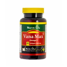 سافت ژل امگا3 وانامکس نورم لایف 60 عددی | Vana Max Omega-3 Softgel - Norm Life