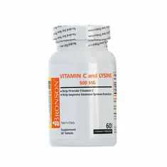 قرص ویتامین سی و لیزین برونسون | Vitamin C and Lysine Tablet - Bronson