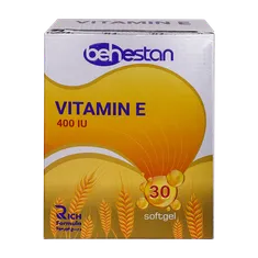 کپسول ویتامین ای 400 بهستان | Vitamin E 400 IU - Behestan Behdasht