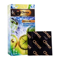 کاندوم خاردار شیاردار تاخیری کلایمکس مدل Pleasure بسته 12 عددی | Climax Pleasure Dotted Ribbed Delay Condoms 12 Pcs
