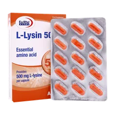 کپسول ال لیزین 500 یوروویتال | L Lysine 500 mg - EuRho VITAL
