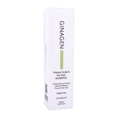 شامپو کف سر چرب و ساقه مو خشک ژیناژن | Greasy Scalp & Dry Hair Shampoo - Ginagen