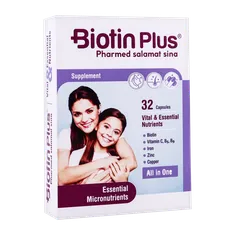 کپسول بیوتین پلاس فارمد سلامت سینا | Pharmed Salamat Sina Biotin Plus Capsule