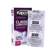 کاندوم کلاسیک کاپوت 12 عددی | Classic Lubricated 12 Pcs Condoms - Kapoot