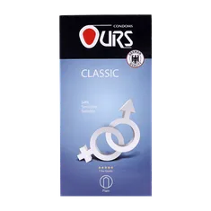 کاندوم کلاسیک اورز 12 عددی | Classic 12 Pcs Condom - Ours