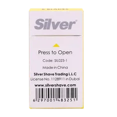 تیغ یدک سیلور دبل اج سوپر پلاتینیوم 5 عددی | Silver Double Edge Blades 5 Pcs