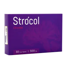 قرص استروکل سیتی کولین 500 اشبال شیمی | Strocol Citicoline Oral Tablet - AshbalChemi