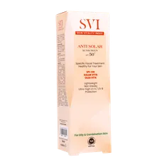 ضد آفتاب بی رنگ پوست چرب SPF50 اس وی آی | Anti Solar Sunscreen SPF50 - Svi