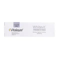 کرم ضد لک و روشن کننده قوی سیستئامین وایت ویت ویتالیر | Vitalayer Cysteamine 5 Cream 40 Ml