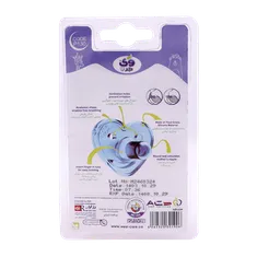 پستانک سیلیکونی Heart وی کر از بدو تولد  کد P130 | Wee Care Silicone Pacifier Roud Nipple Heart +0 code P130