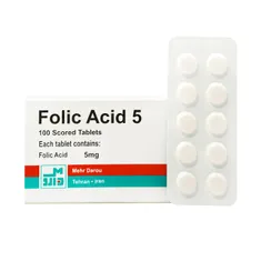 قرص فولیک اسید 5 مهردارو | Folic Acid 5 Scored Tablet - Mehr Darou