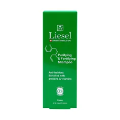 شامپو تقویت کننده موهای چرب لایسل | Purifying and Fortifying Shampoo for Greasy Hair - Liesel