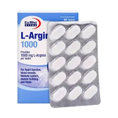 قرص ال آرژنین ۱۰۰۰ یوروویتال | L-arginine 1000 Tablet - Eurho vital